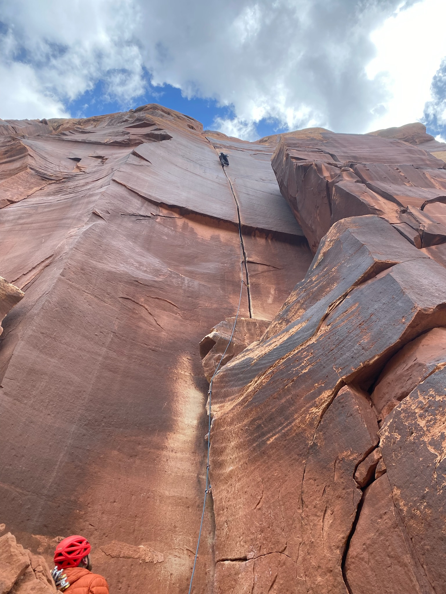 Looking up the crack